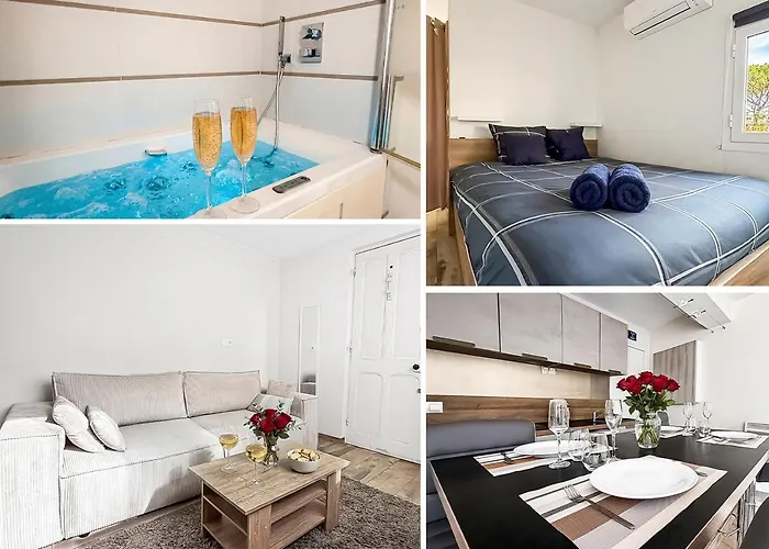 Plage A Pied - Parking Prive - Balcon - Baignoire Balneo شقة روكوبرُن كاب مارتي